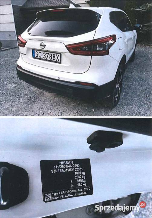 Nissan Qashqai 2017 r udział 12 Częstochowa sprzedam