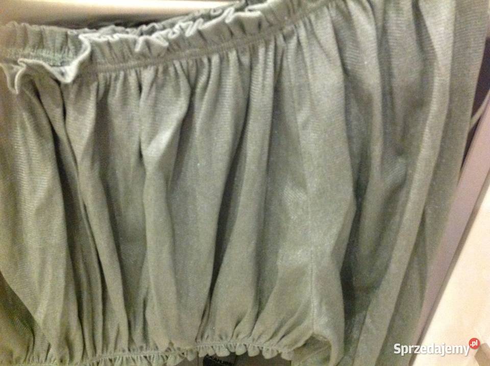 Crop Top zielony ZARA r S nowy Nowa Sól