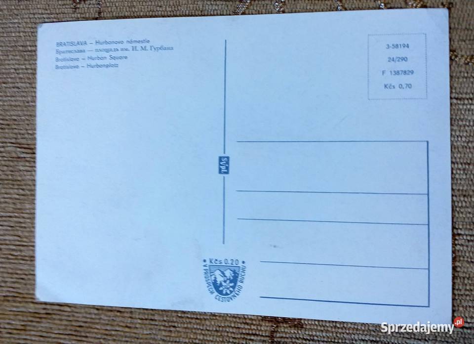 WIDOK NA ZAMEK W BRATYSŁAWIE Piszczac