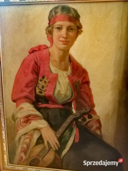 Obraz olejny Arystokratka Łódź sprzedam