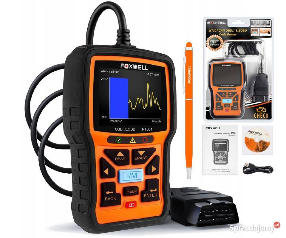 FOXWELL NT 301 Tester diagnostyczny LED ARM USB lubuskie Gorzów Wielkopolski