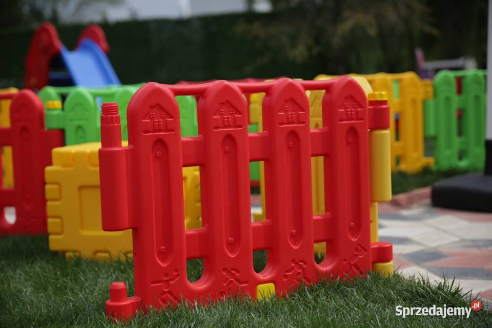 ogrodzenie modułowe dzieci Spring czerwono Kraków