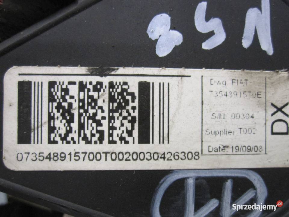 FIAT PUNTO II 05r pas bezpieczeństwa prawy przód osobowe Kielce