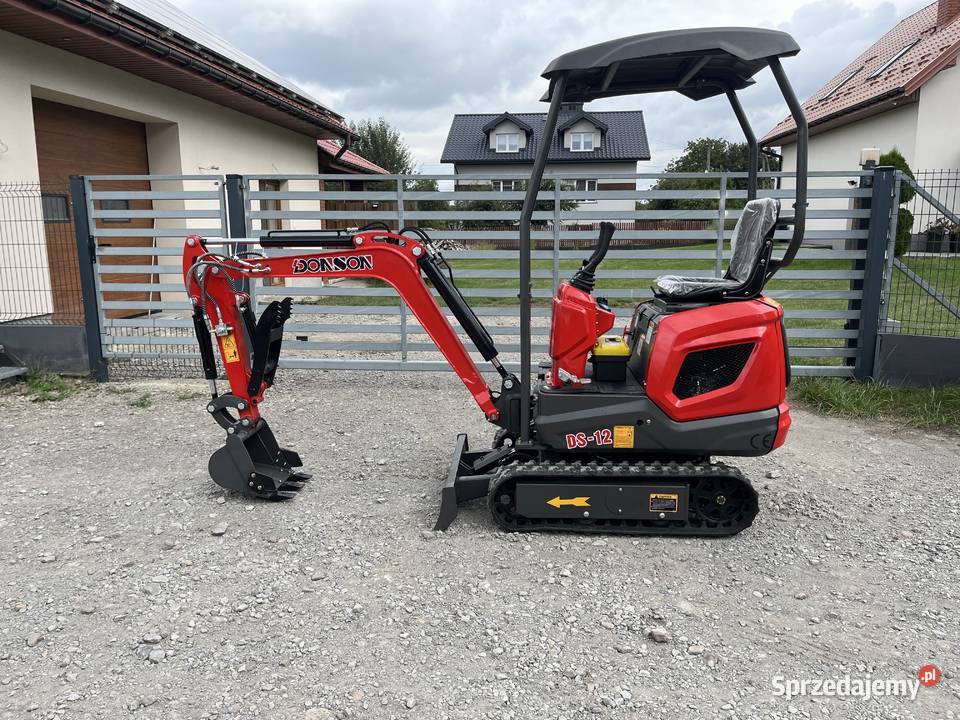 Nowa micro koparka minikoparka 1.2T ze skrętnym ramieniem