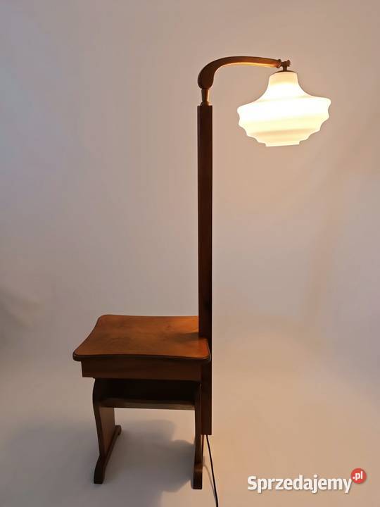 Lampa podłogowa ze stolikiem Art Deco Zielona Góra