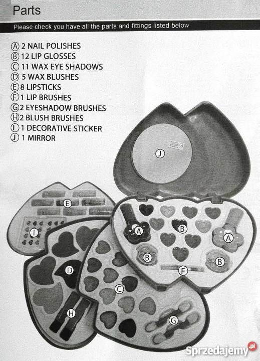 Zestaw Kosmetyczny Kosmetyki do Makijażu Dzieci małopolskie Mogilany