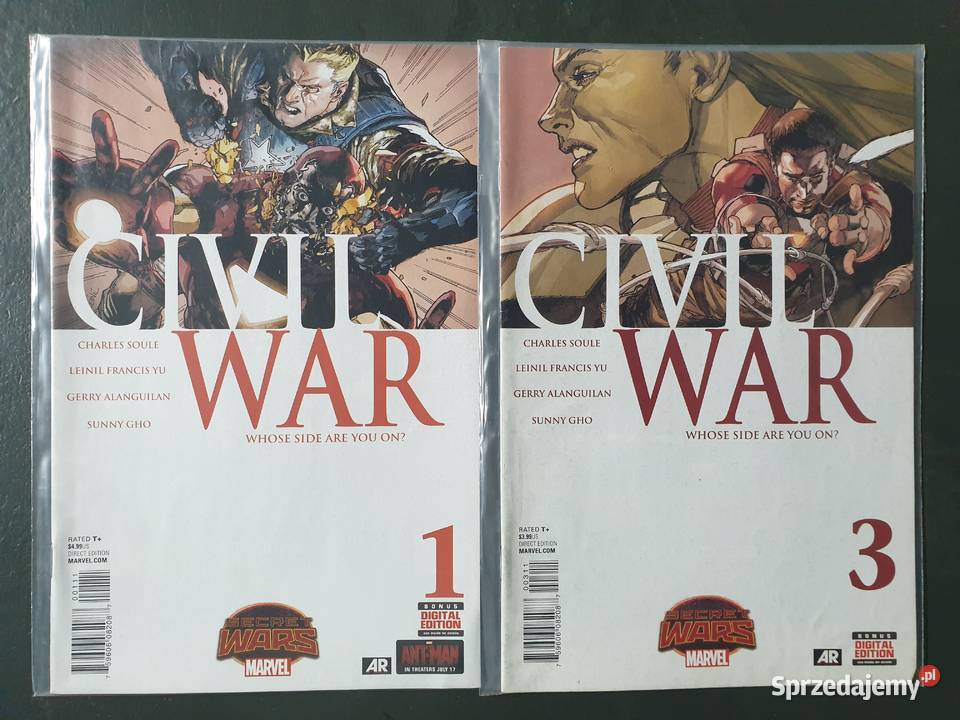 Civil War 8 komiksów Marvel USA