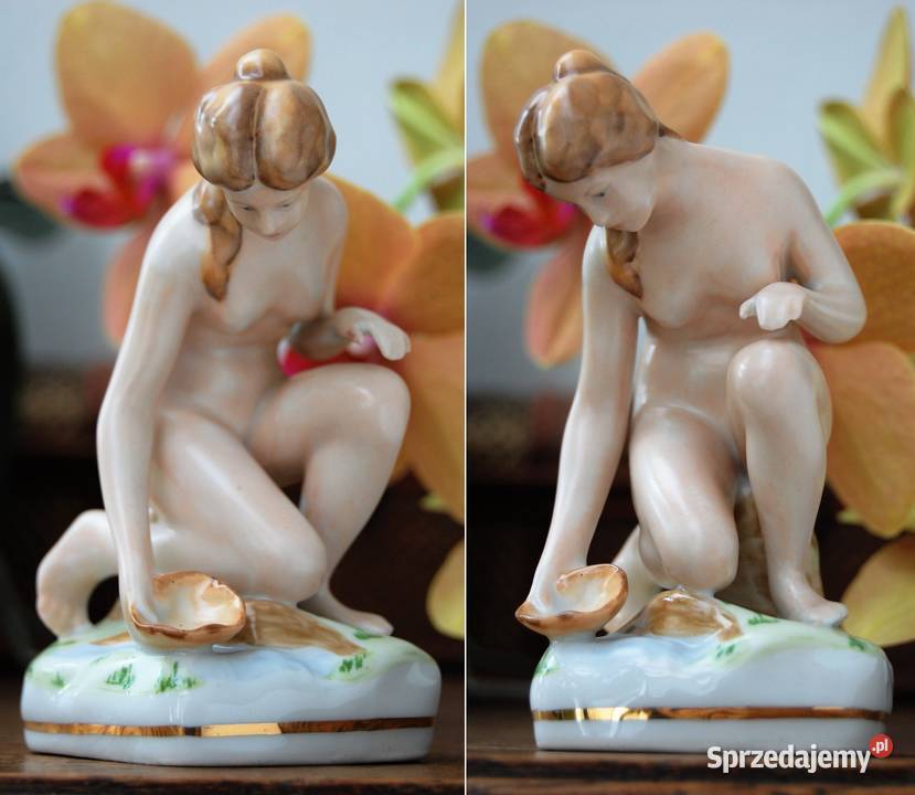 Figurka akt U źródła porcelana Ćmielów Lublin