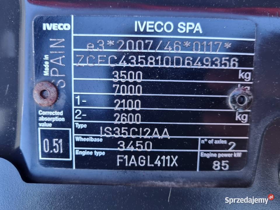 Wywrotka 2 osiowa 4x2 Iveco nie Warszawa sprzedam