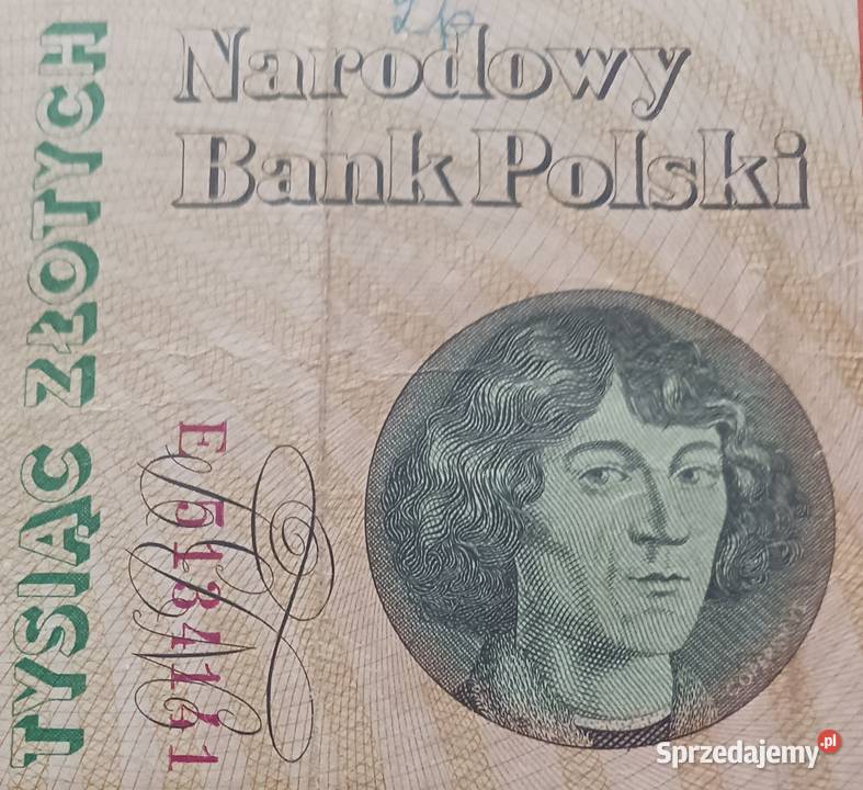 1000 M Kopernik 29X1965 r seria E ładne Konin