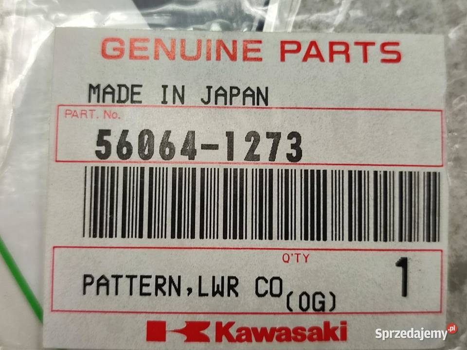 NAKLEJKA NA LEWY BOCZEK KAWASAKI ZX6R GREEN 2001 sprzedam