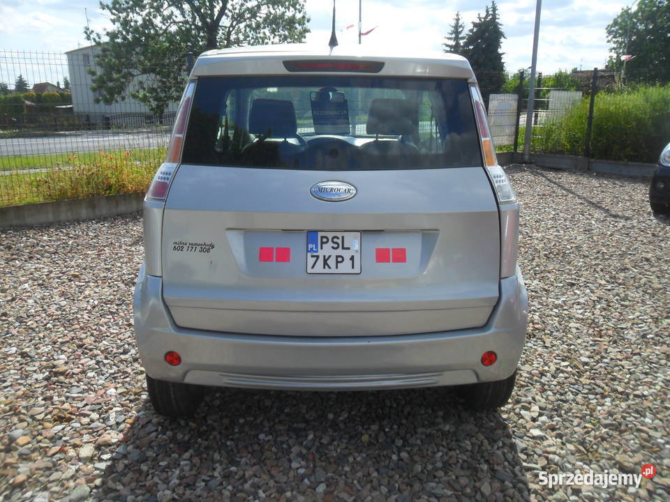 Microcar Mgo zarejestrowany na kat L6e prawo wielkopolskie Strzałkowo sprzedam