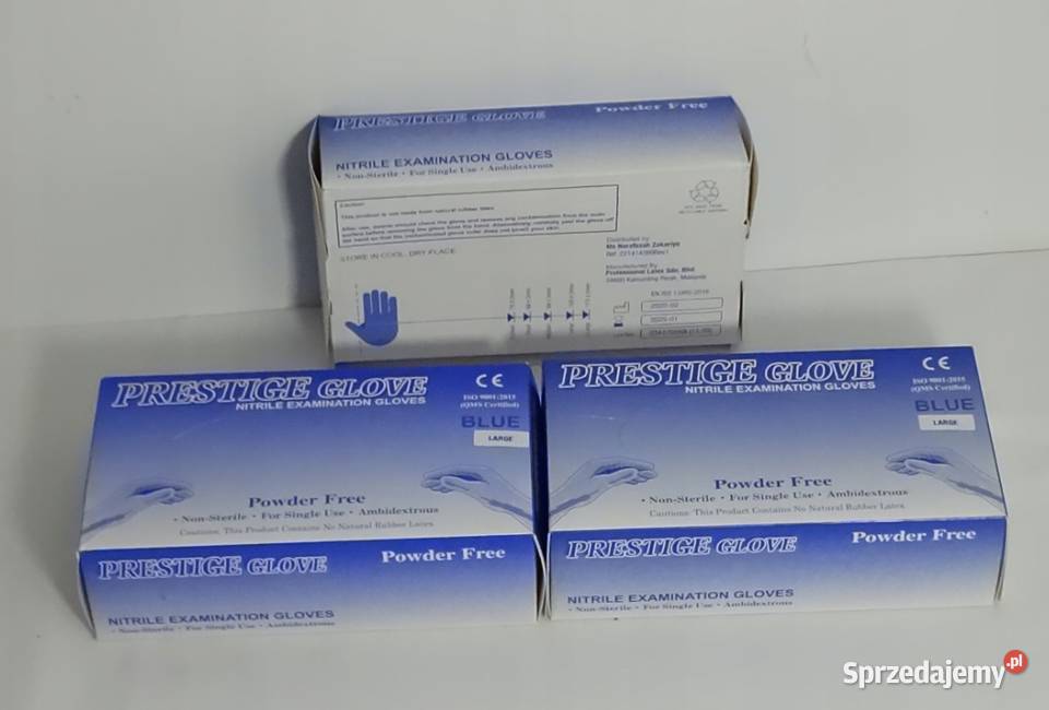 Rękawiczki Nitrylowe Ochronne Diagnostyczne 100 Odzież ochronna lubelskie Biłgoraj