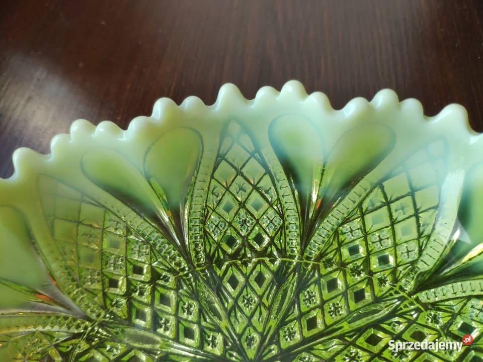 Szkło uranowe George Davidson talerzyk 1903r Kraków sprzedam