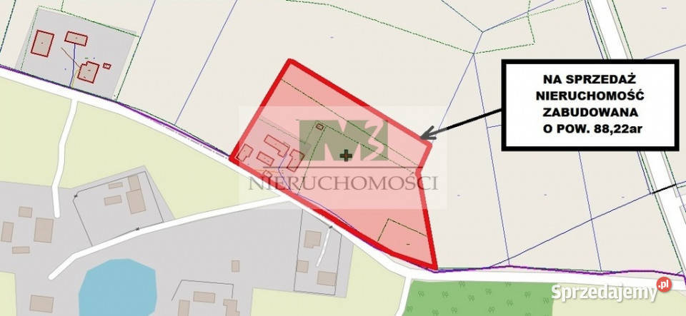 DO SPRZEDAŻY NIERUCHOMOSĆ ZABUDOWANA W ZMYSŁÓWCE do remontu Zmysłówka