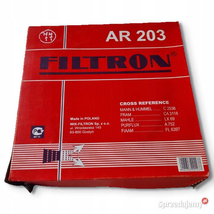 FILTR POWIETRZA Filtron AR 203 AR203 Opel Kadett Chełm