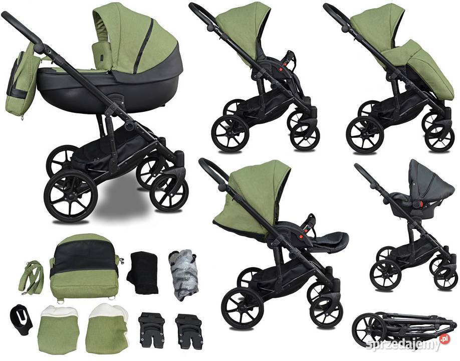 Wózek Dziecięcy NXT zestaw 3w1 Fotelik Moskitiera  Łódź