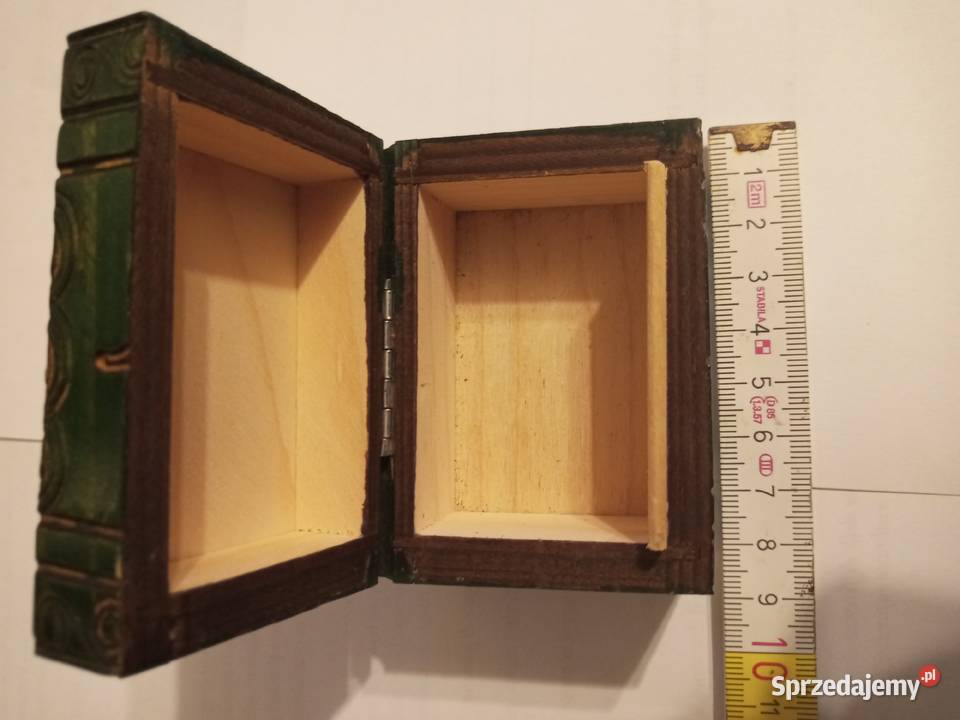 Szkatułka drewniana PRL Szczecinek