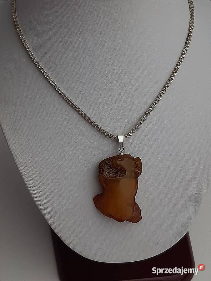 zawieszka z bursztynem Toruń