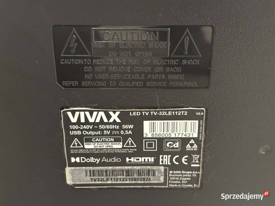 Telewizor LED Vivax 32 Model TV32LE112T2 HD