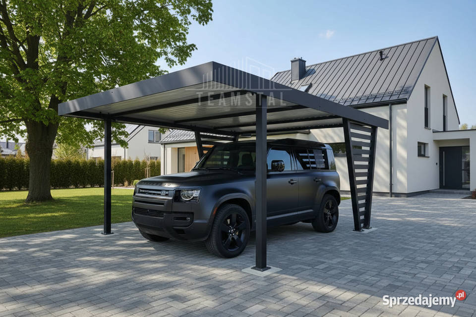 Carport V PREMIUM 5x47m Wypełnienie panelami Suwałki