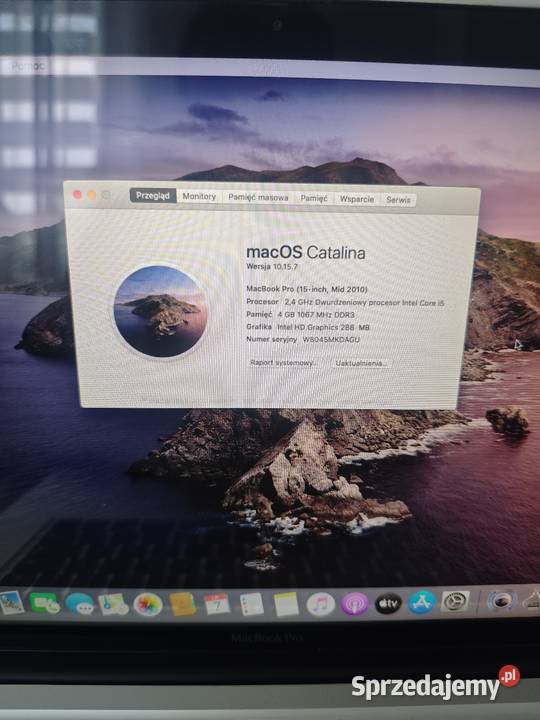 MacBook Pro 154 MAC OS Catalina Apple