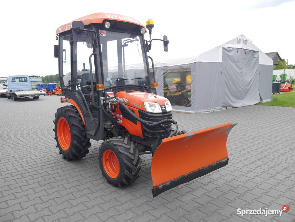 Kubota B1161 z Kabiną Naglak Pług do śniegu Trzebieszów