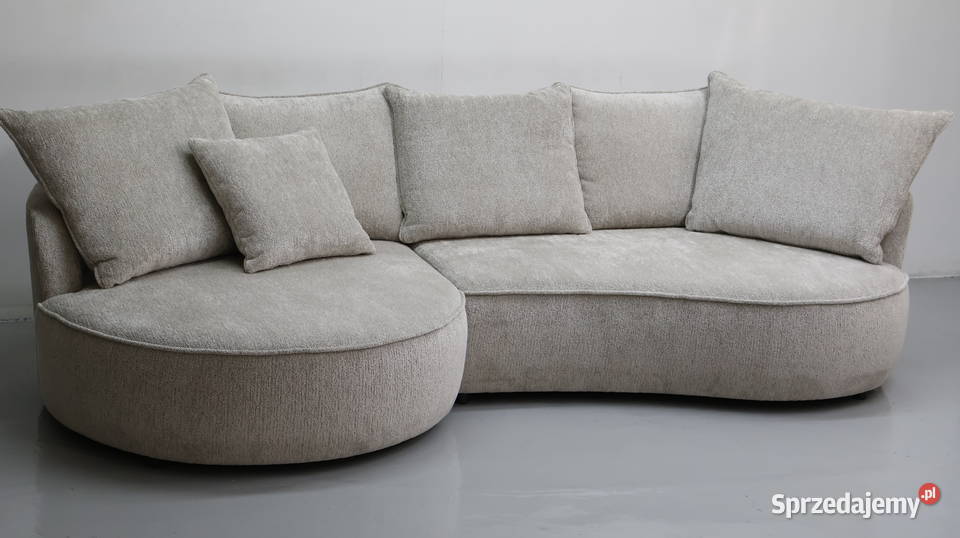 TDf NOWOCZESNY NAROŻNIK SOFA KANAPA beżowa Poznań