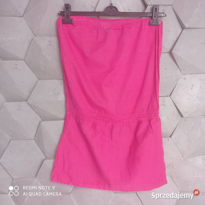 bawełniana sukienka różowa 38 M Lubartów