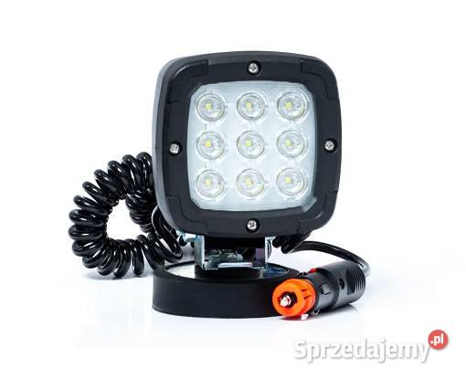 Lampa robocza LED 1800 Lm 9 diodowa magnes kabel łódzkie