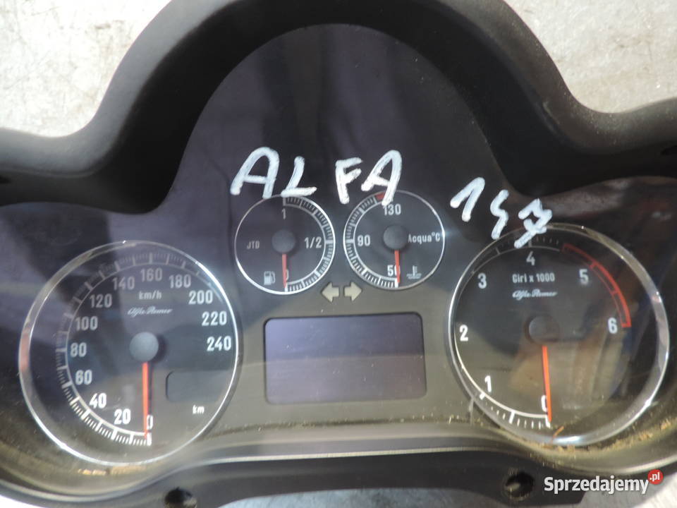 ZEGAR ZEGARY LICZNIK ALFA ROMEO 147 19 JTD Rok produkcji 2003