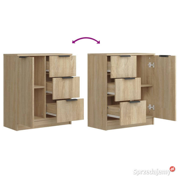 Komoda dąb sonoma 60x30x70 materiał Komody