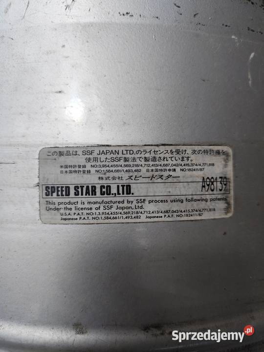 Felgi Japan ssf ssr 8x17 i 9x17 4x1143 4x100 aluminiowe śląskie Rybnik
