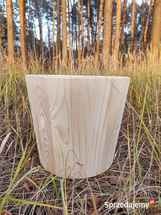 Donica drewniana sosnowa ŚREDNIA donica ogrodowa śląskie Kalety sprzedam