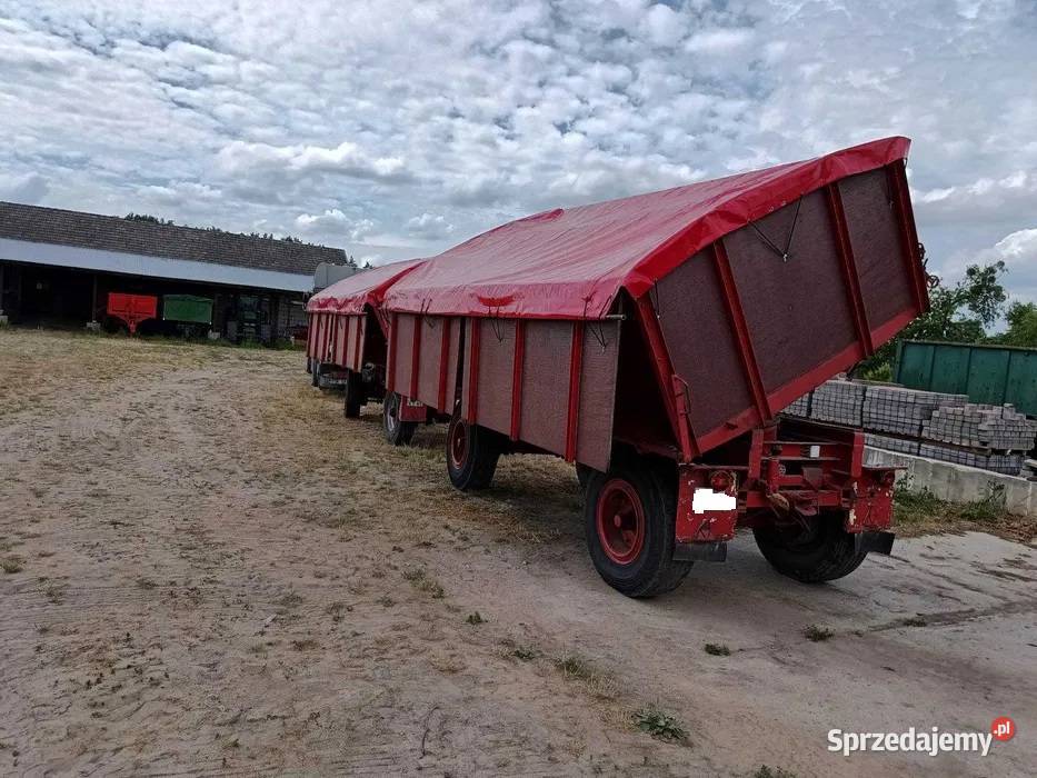 Przyczepa rolnicza dwu osiowa wywrot podlaskie Cimoszka sprzedam
