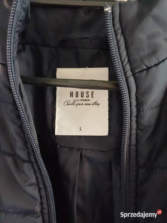 Piękna granatowa kurtka damska marki House Nowa niebieski