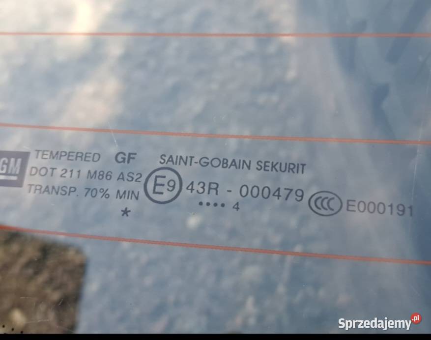 Opel Corsa D 20062014 3D szyba klapy bagażnika Gorzów Wielkopolski