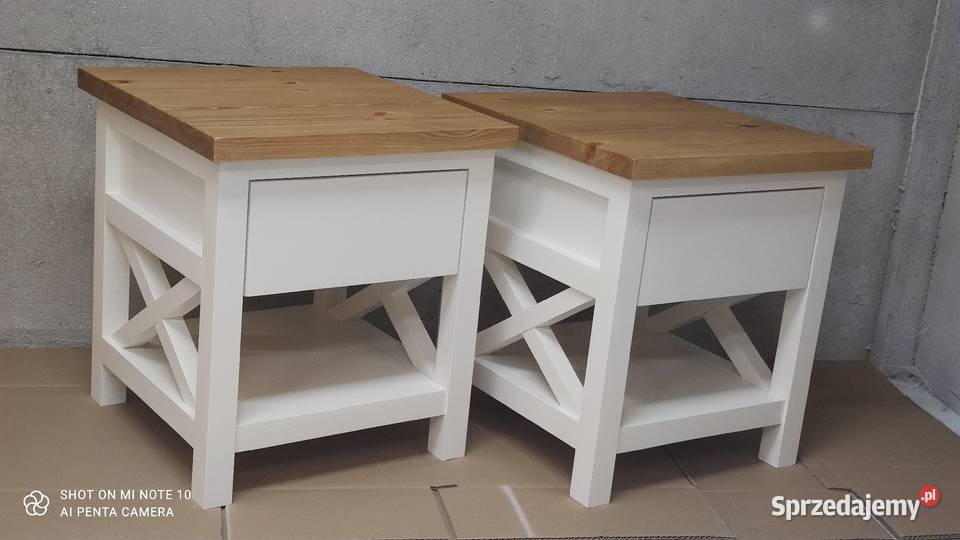 Szafki nocne prowansalskie 45cm Szafy, regały, półki Dom i Ogród Zduńska Wola