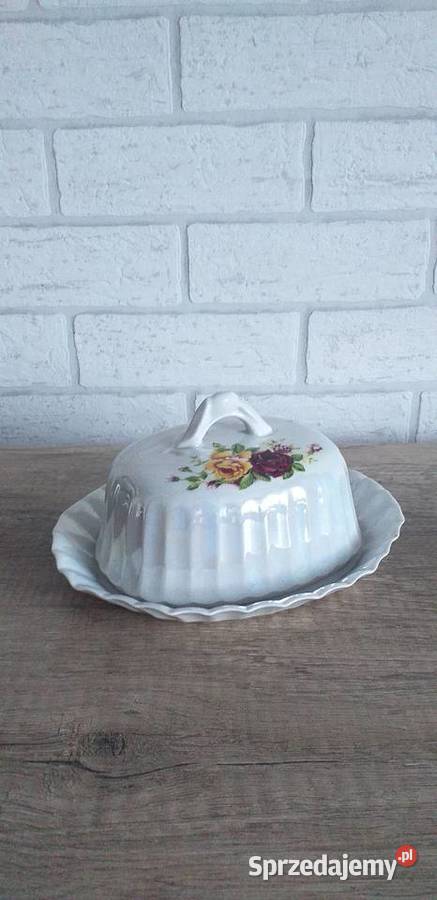 Porcelanowa maselnica prl Przedbórz