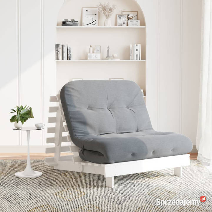 Sofa rozkładana futon z materacem biała Warszawa sprzedam