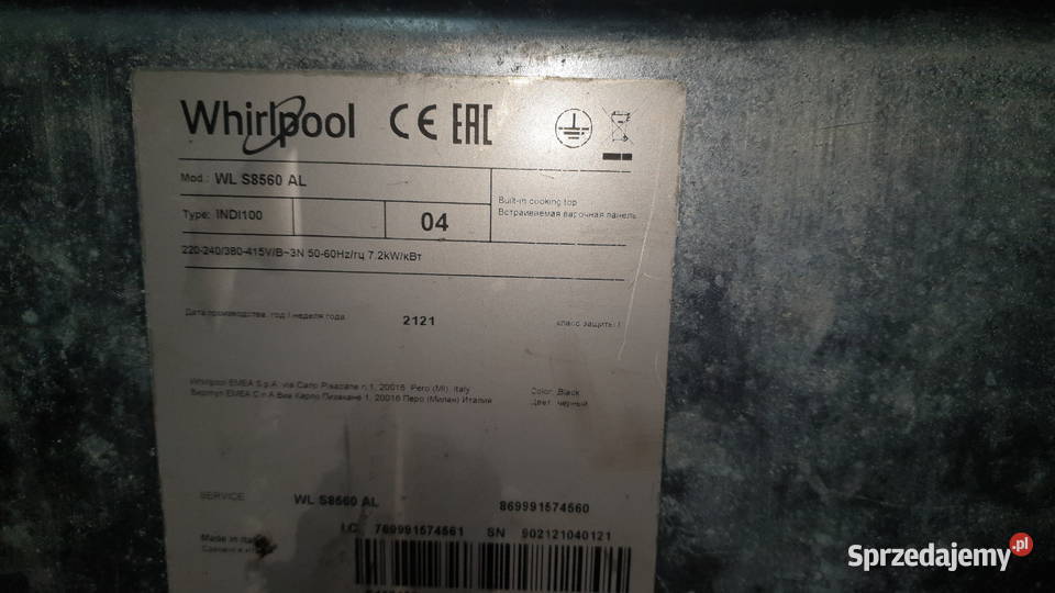 Indukcja kuchenka Whirpool Bełżec sprzedam