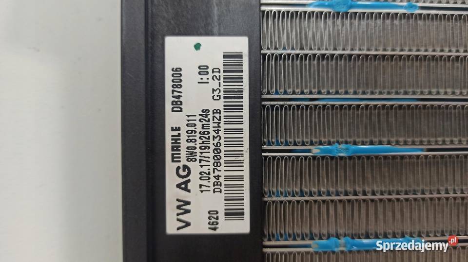 NAGRZEWNICA ELEKTRYCZNA A4 B9 8W0819011A Nagrzewnice sprzedam