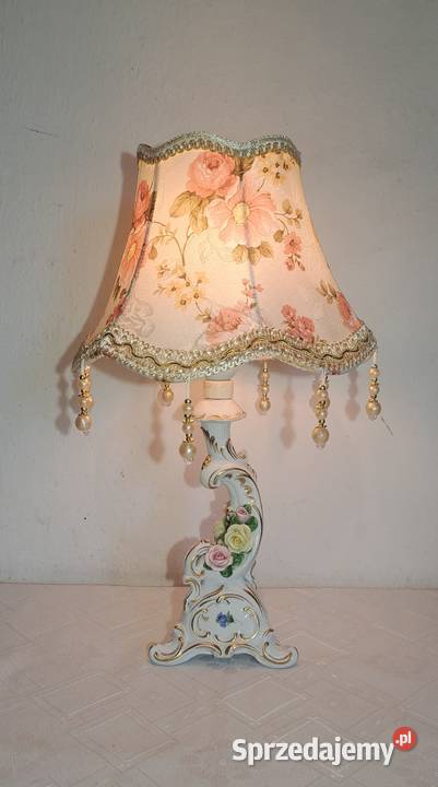 sygnowana porcelanowa lampka nocna Western Warszawa