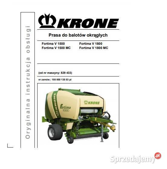 Krone Fortima v1500 v1500mc v1800 v1800mc świętokrzyskie
