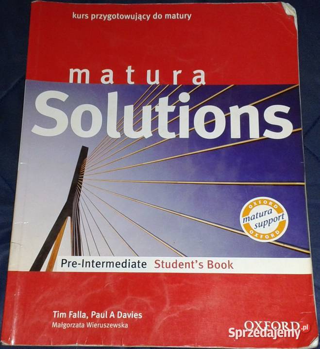 Matura Solutions PerIntermediate Students Book Chełm