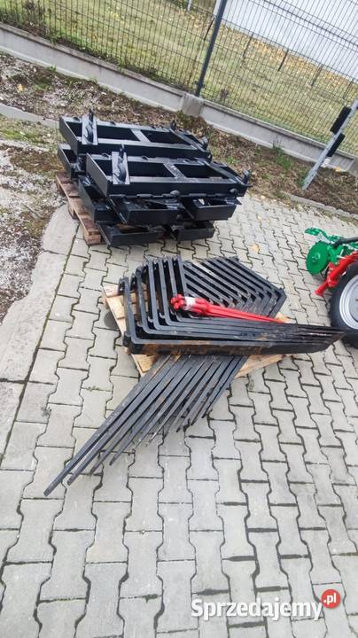 Widły do palet ramka euro z tulejami pod kły nieuszkodzony Ładowacze czołowe łódzkie Wólka Lesiewska