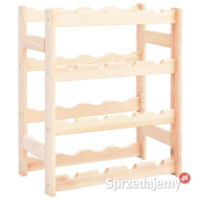 vidaXL Stojak na 16 butelek wina drewno Warszawa