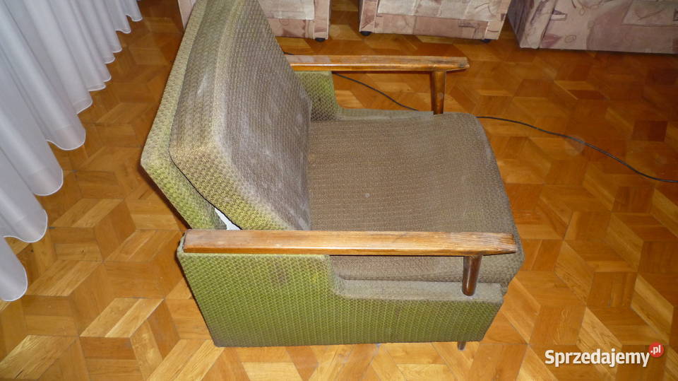 Fotel tapicerowany PRL 77cm Fotele i pufy sprzedam