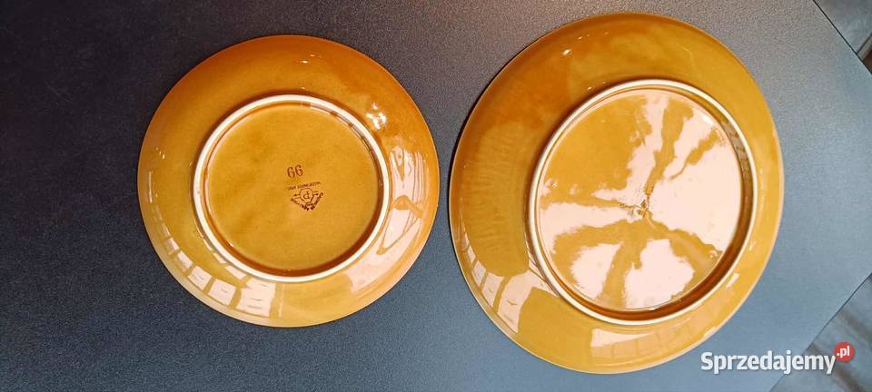 Dwa talerze prl porcelit Iwona Pruszków mazowieckie Warszawa