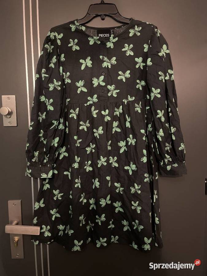 Pieces sukienka modny wzór kwiaty floral bawełna Choszczno